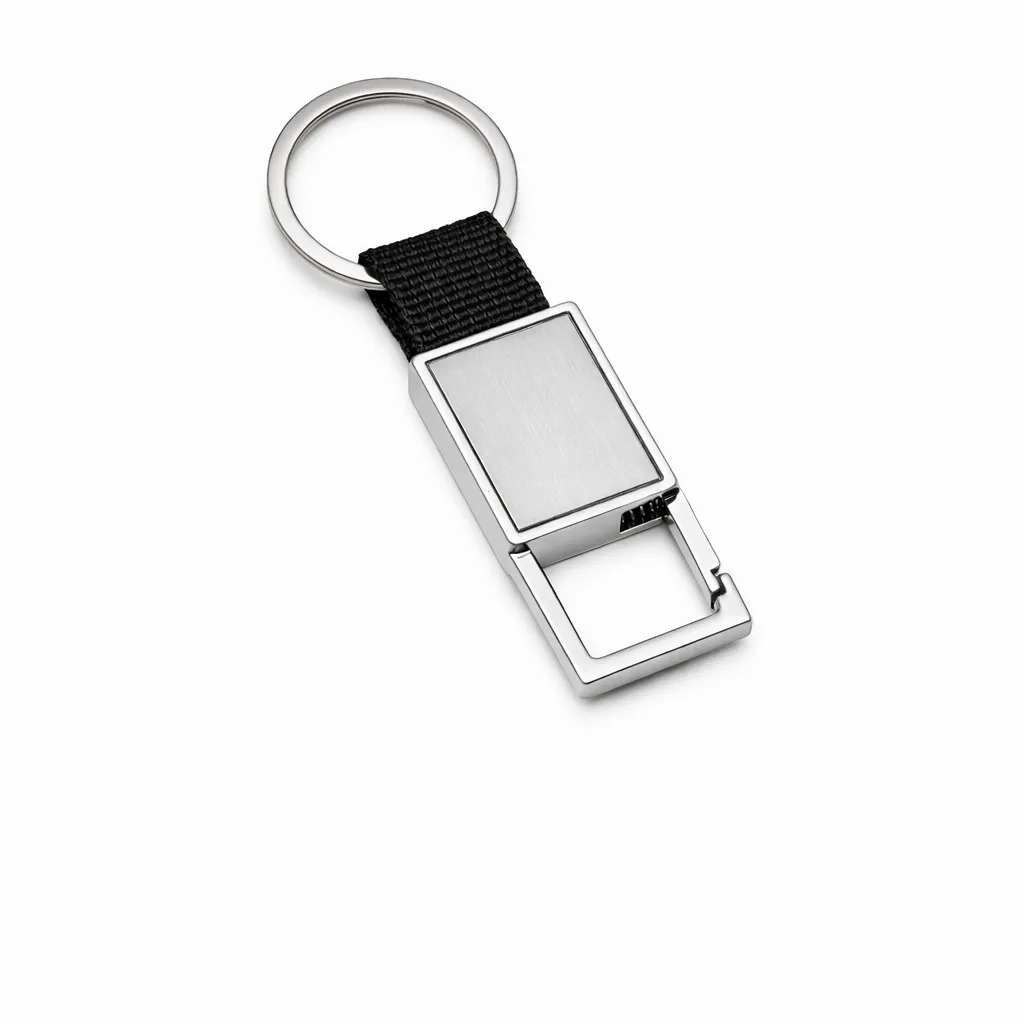 Chaveiro De Metal Com Tecido