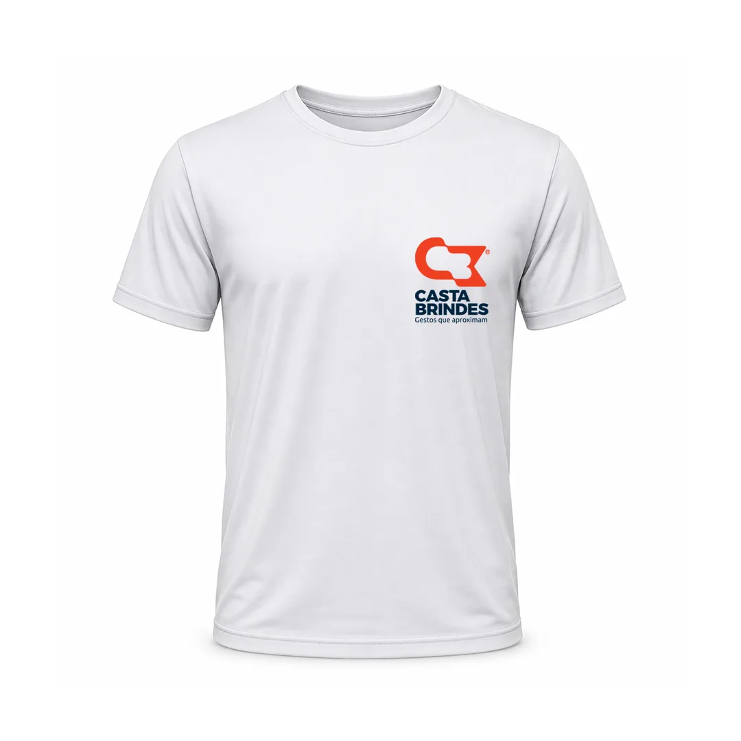 CAMISA DE MALHA GOLA CARECA POLIVISCOSE CLARA