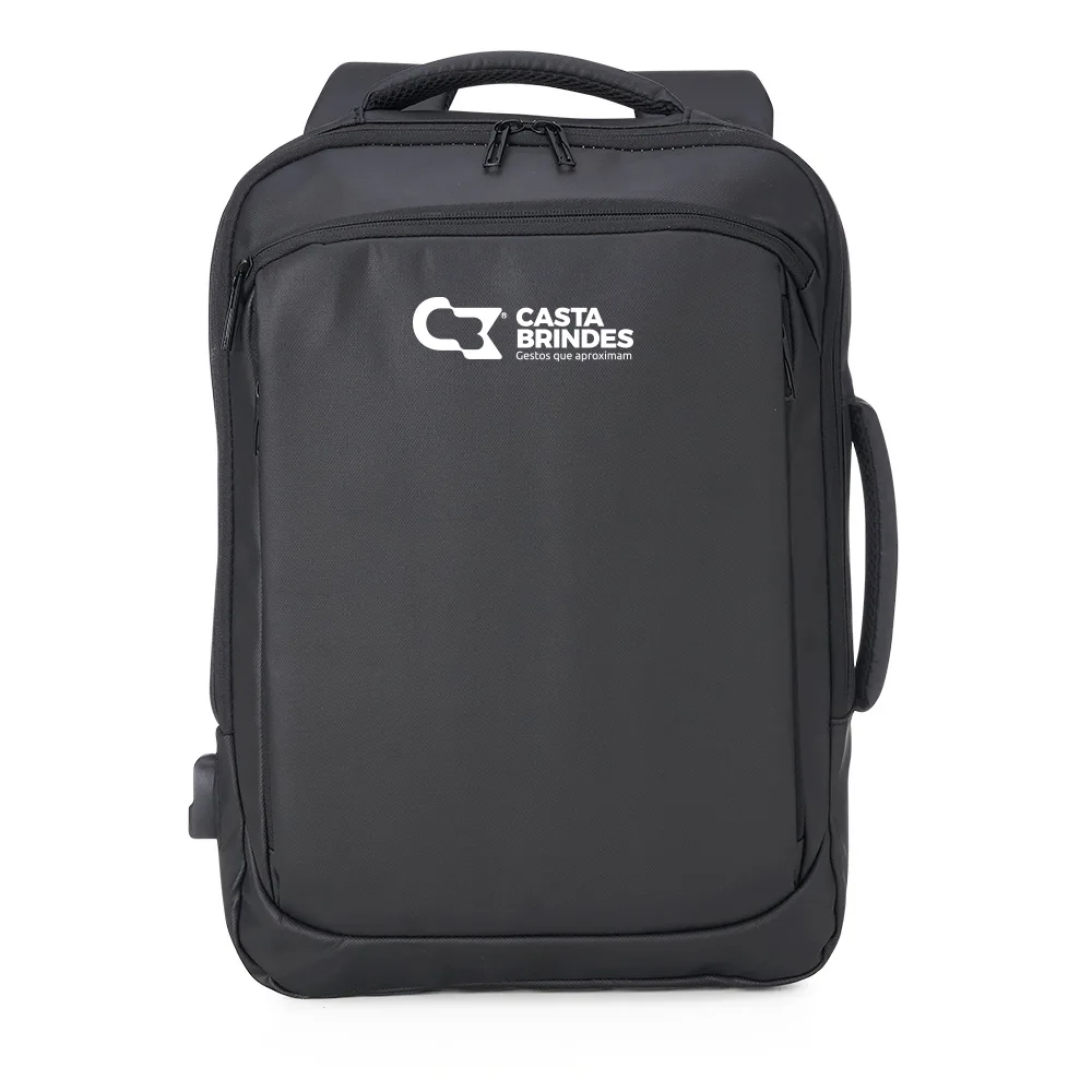 Mochila Em Courino Usb 17 L