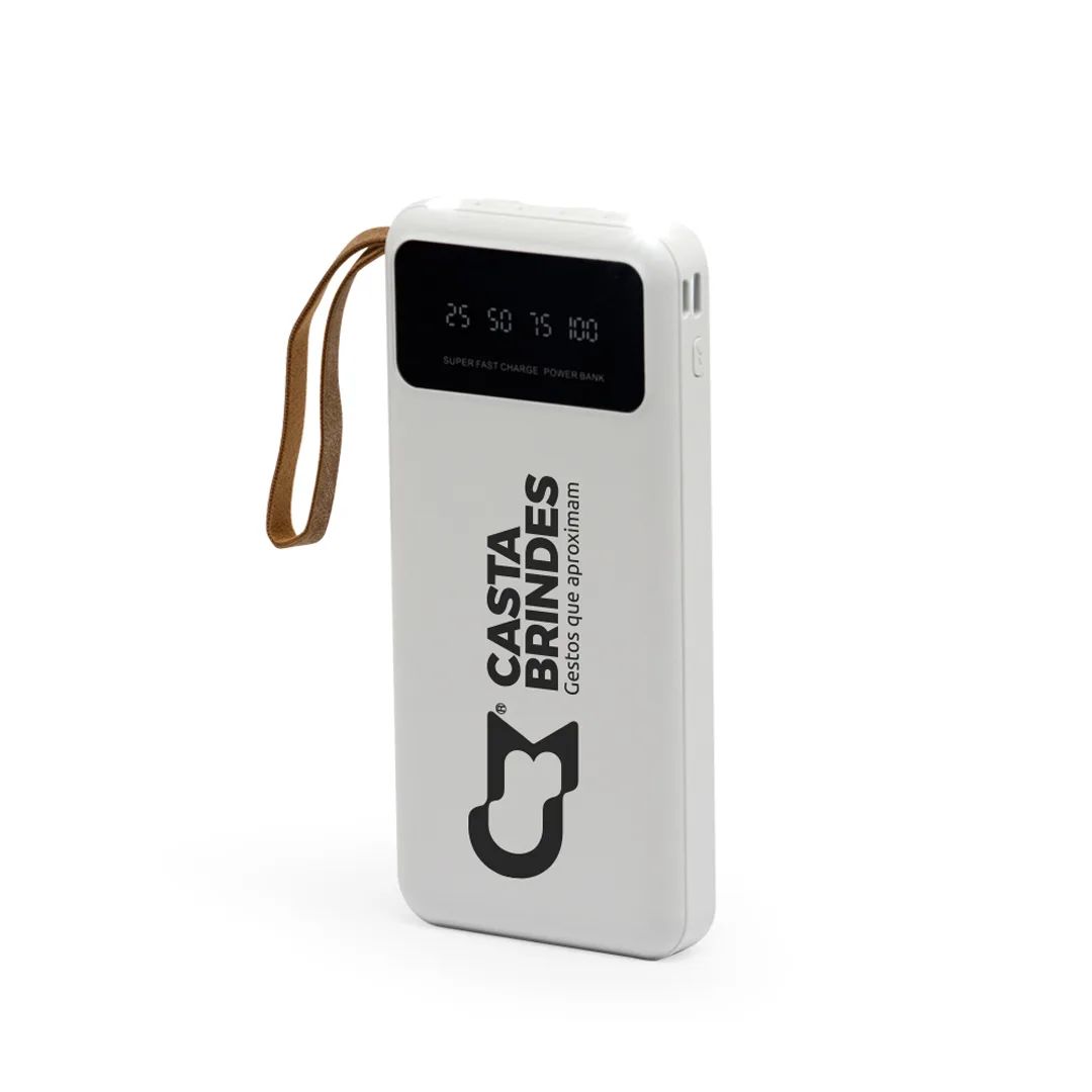 Power Bank 10.000mAh com Lanterna e Multissaídas
